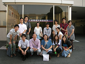 共同研究先の三浦工業の研究所を訪問。