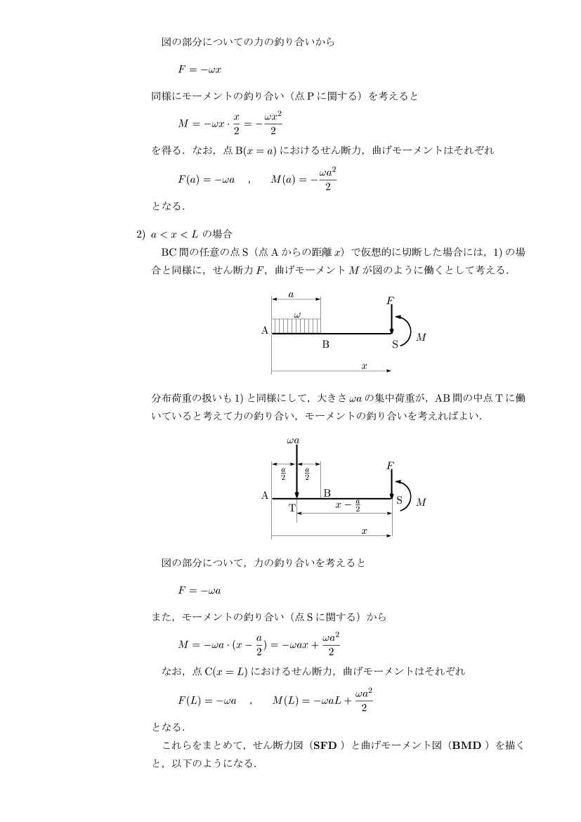 材料力学：演習問題