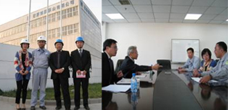Visiting and meeting in Ebara Boshan Pumps Co., Ltd, Zibo Shandong China 