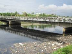 Polluted river in Jakarta