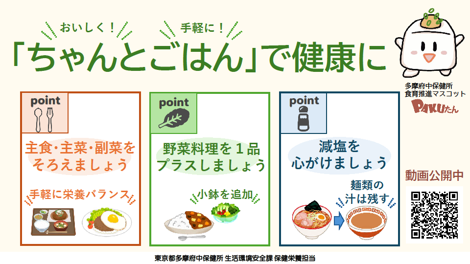 ちゃんとごはんで健康に