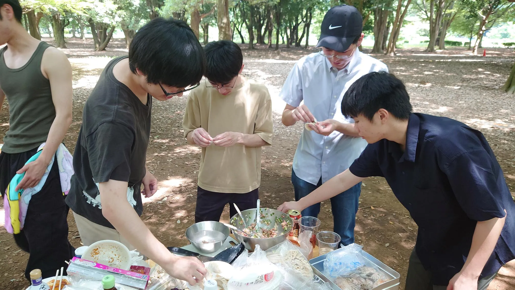 BBQ準備の様子