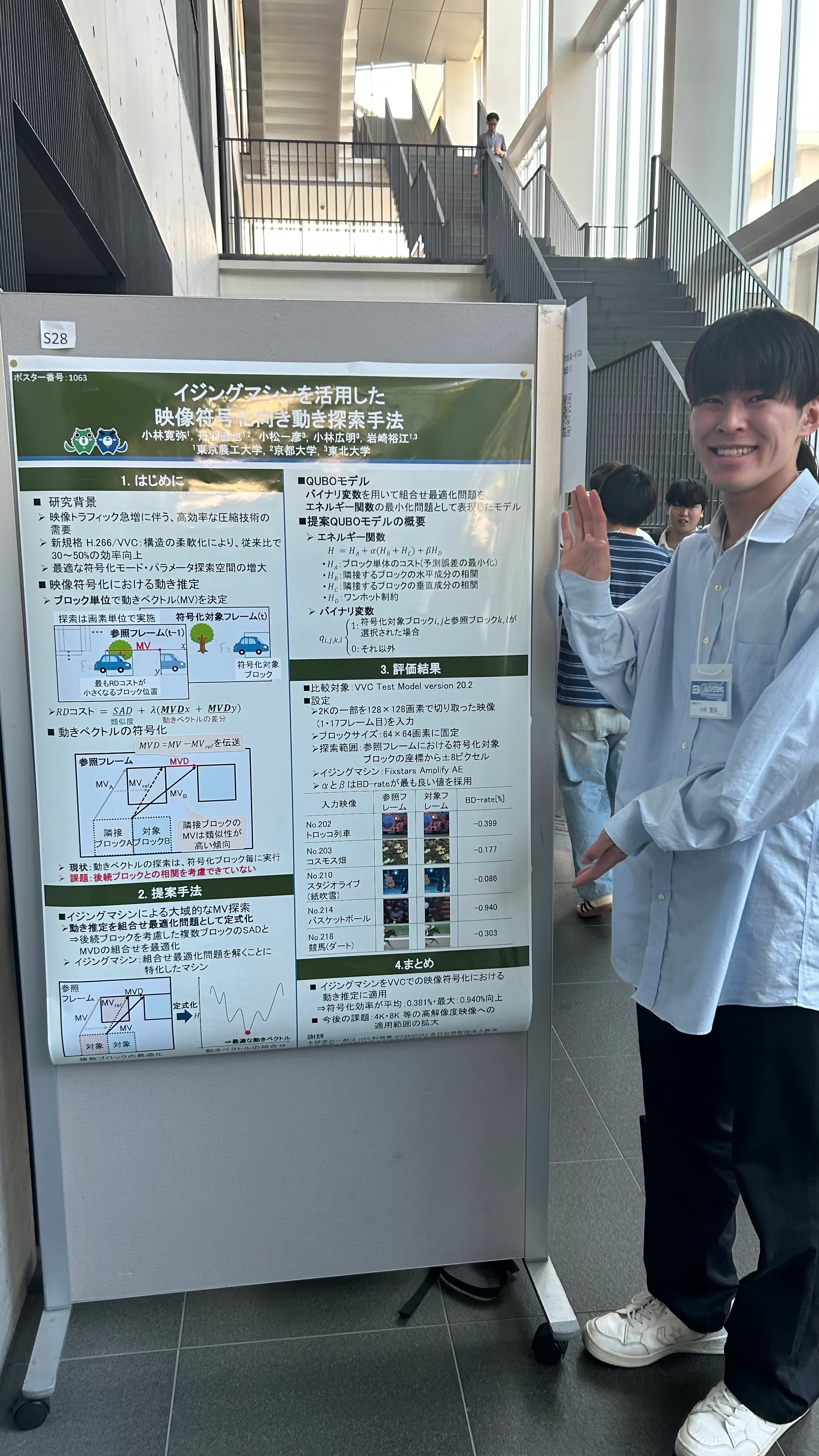 小林さんが発表している様子
