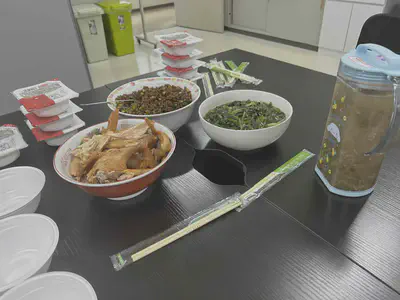 Chinese dishes prepared by Uruhara-san