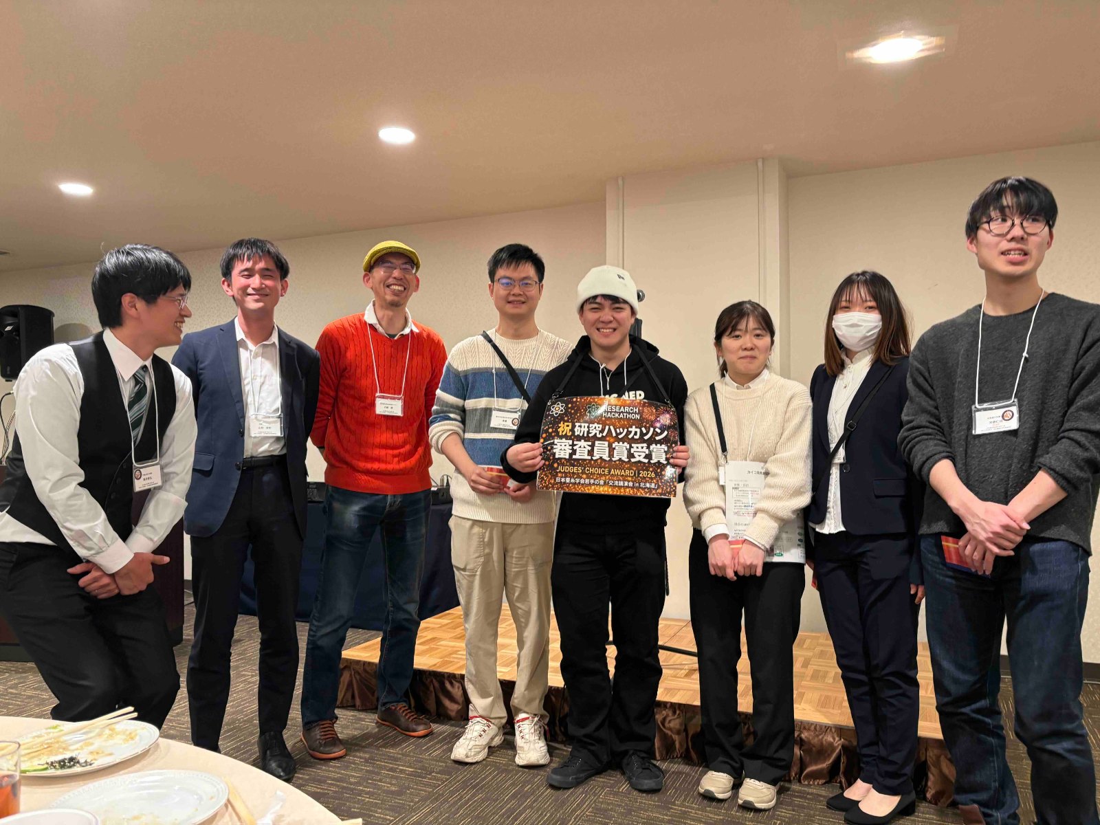 From left: Guest speakers Prof. Fukui, Prof. Demura, Prof. Naito, Urushibara, and Arai