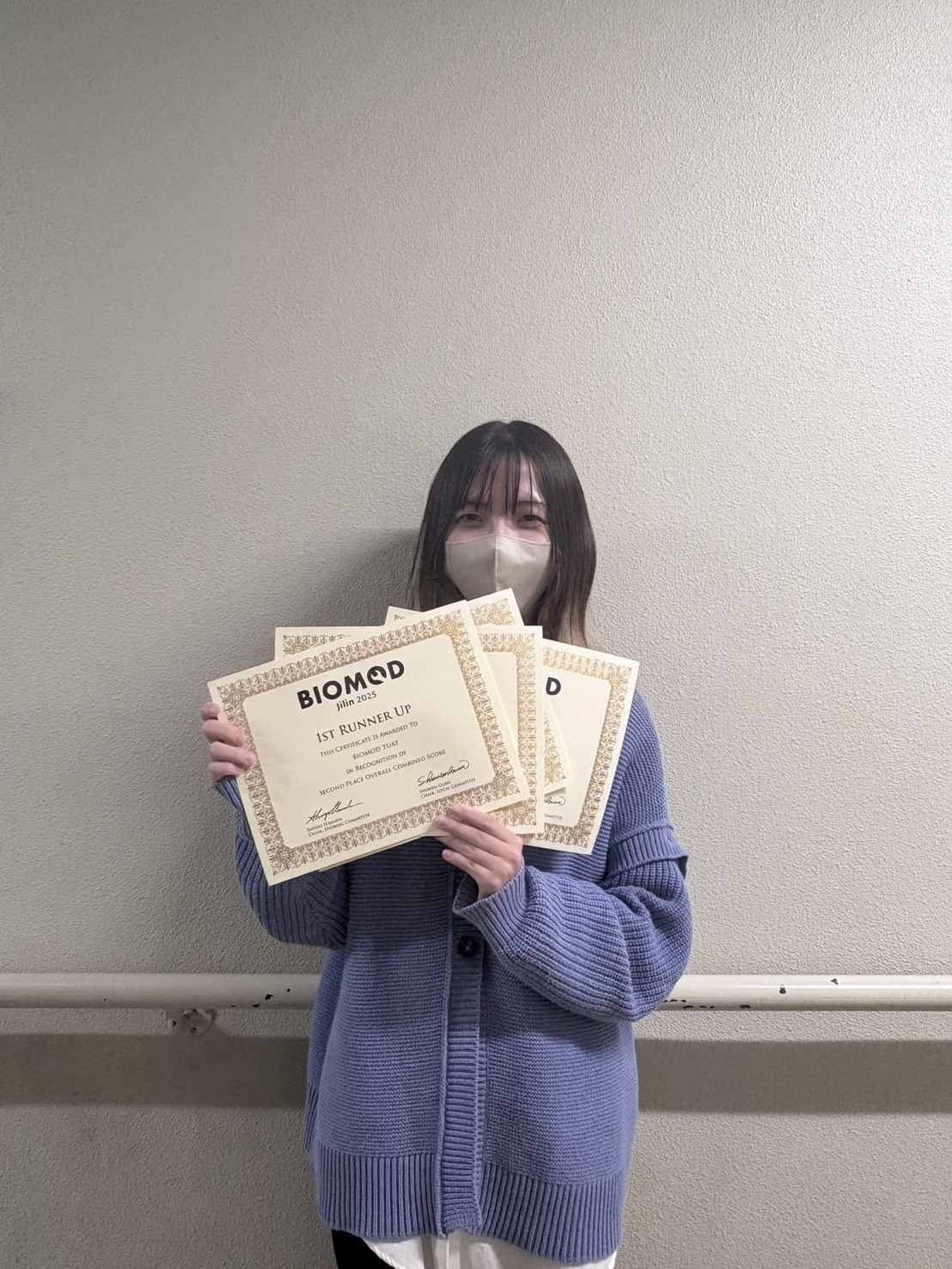 「BIOMOD TUAT」として計5つの賞を獲得したB3の斎藤美里さん